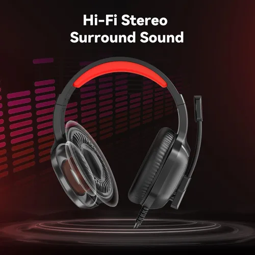 Vista 2 de Gaming Headset with Microphone for Pc, Xbox One Series Xs, Ps4, Ps5, Switch, Stereo Wired Noise Cancelling Over-Ear Headphones with Mic, RGB, for