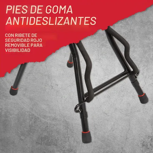 Vista 6 de Gator Frameworks Silla plegable para guitarra con asiento acolchado y colgador de guitarra montado en la parte trasera, (GFW-GTRSTOOL)