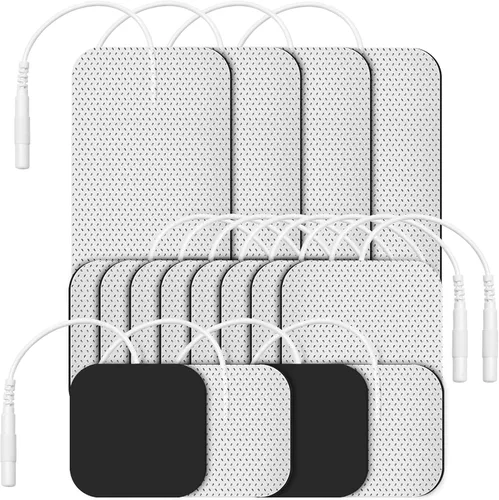 Etekcity TENS - Almohadillas de repuesto para aliviar el dolor de espalda, autoadhesivas y sin gel para electroterapia, color blanco (paquete de 16)