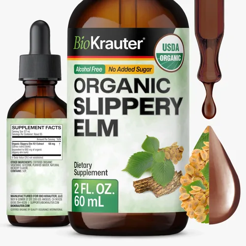 Maui Herbs - Extracto de olmo resbaladizo - Suplemento de mezcla líquida de apoyo digestivo y salud intestinal - Soporte de control de peso y