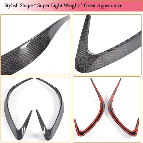 Vista 5 de MCARCAR KIT Ventilación de parachoques trasero compatible con Mercedes Benz GLE Class C292 Sport Coupe GLE43 GLE63 AMG 2015-2018 personalizado