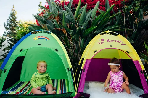 Vista 6 de Pacific Play Tents Lil Nursery Tienda., Verde/Azul