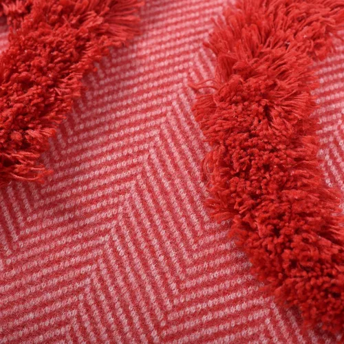 Vista 5 de HOHOHO - Fundas de almohada rojas de Navidad, decoraciones de Navidad, fundas de almohada rectangulares para sofá, cama, sala de estar, 12 x 24 Rojo