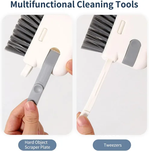 Vista 3 de Crevice Cleaning Brush, 3 in 1 Hand-held Groove Gap Cleaning Brush Tools, Window or Sliding Door Track Cleaner for Window Track, Shower, Kitchen