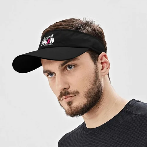 Vista 6 de Visors for Women Cancer Support Squad Hats, Visor Hat for Men Sun Visor Hats Lightweight Sun Visor Hats
