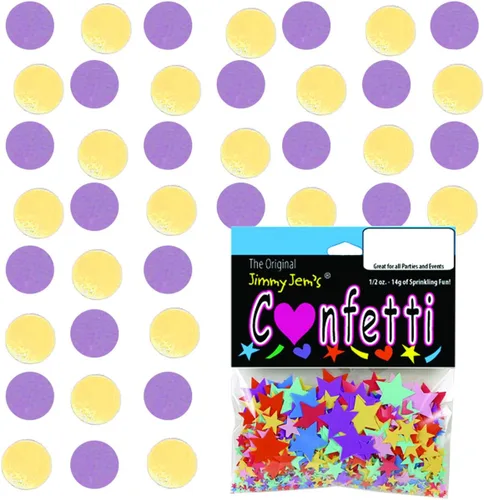 Vista 87 de Confetti Circle 1/4" Negro, Azul Marino Combo - 2 bolsas de media onza (1 oz) (8550/9971)