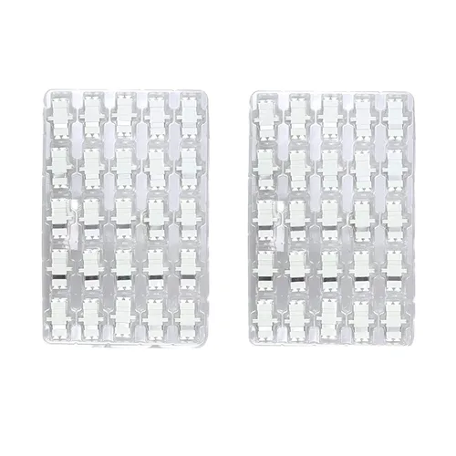 Vista 6 de 6 unids LC OM2/OM1 Adaptador de acoplador óptico de fibra óptica LC a LC Acoplador dúplex multimodo Conectores LC-LC hembra a hembra Duplex Multi