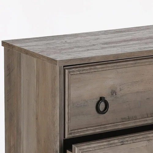 Vista 8 de LGHM Cómodas para dormitorio con 4 cajones, cómoda moderna de 4 cajones con bordes texturizados, cómoda, organizadores de armario y ropa