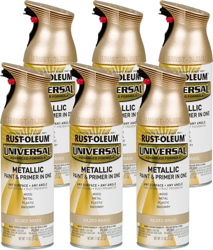 Vista 59 de Rust-Oleum 267298-6PK Pintura en aerosol martillada universal para todas las superficies, 12 onzas, blanco, paquete de 6