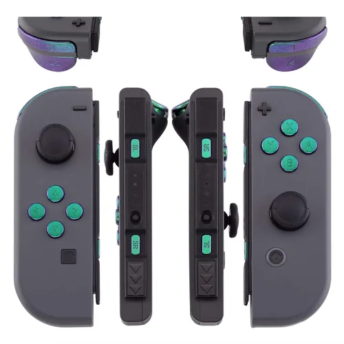 Vista 3 de eXtremeRate - Juego completo de botones de repuesto para llave de dirección SR SL L R ZR ZL, con herramientas para Nintendo Switch Joy-Con JoyCon