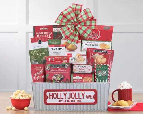 Vista 2 de Wine Country Gift Baskets Favoritos de fiesta navideña Regalo gourmet B