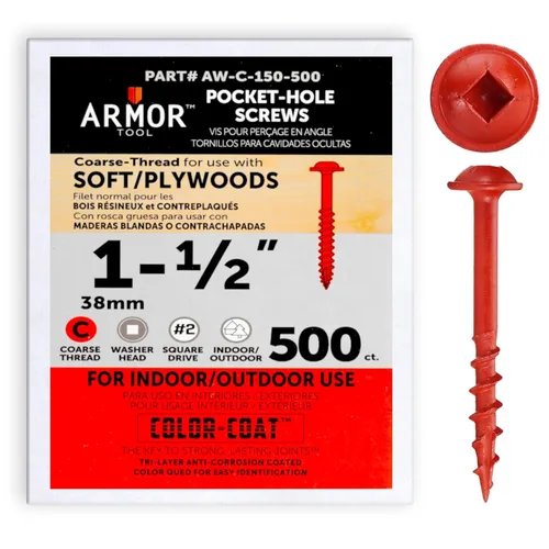 Vista 28 de ARMOR TOOL AP-C-100-100 Tornillos de rosca gruesa de 1 pulgada con revestimiento de color verde y unidad cuadrada