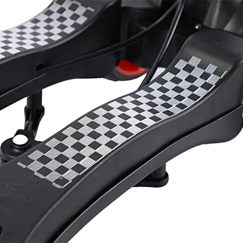 Vista 9 de DAKOTT Ferrari Frog Scissors Double Foot Four Wheel Kids Scooter Hand Brake Flushing LED Light Wheels T-Height Height Adjustable Scooter