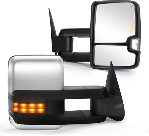 Vista 11 de Espejos de remolque compatibles con Chevy Silverado GMC Sierra 1500 2500, Silverado Sierra 1500 2001-2002 Silverado Sierra 1500HD 2500 HD 3500 HD