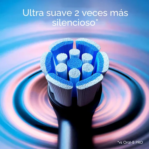 Vista 6 de Oral-B iO Deep Clean Cepillo de dientes recargable eléctrico, negro con iO Series 3 Limited, 2 cabezales de cepillo y estuche de viaje - Sensor