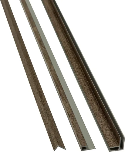 Vista 23 de Kit de molduras de vinilo Palisade de 94 pulgadas en gris pizarra ceniza