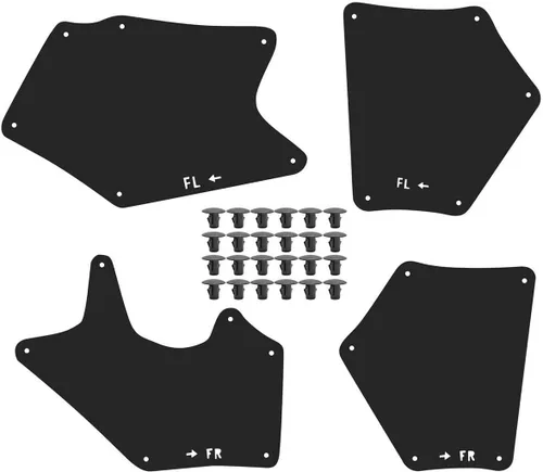 Vista 8 de 4 protectores de guardabarros, protectores contra salpicaduras compatibles con Toyota Sequoia Toyota Tundra 2007-2020