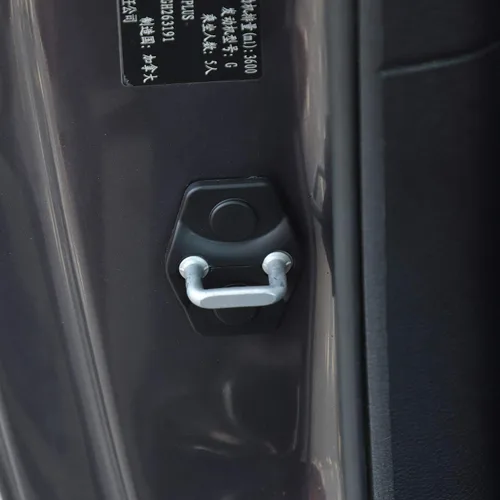 Vista 7 de Voodonala Para Challenger Puerta Cerradura Hebilla Cubre Protección Trim para Dodge Challenger 2012 hasta 2 piezas (plástico ABS)