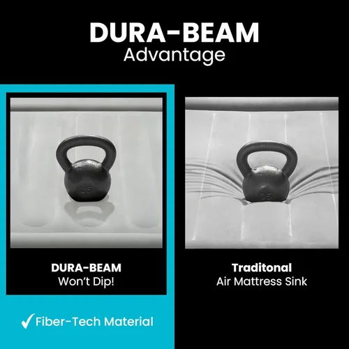 Vista 5 de Intex Dura Beam Plus Prime Comfort Fiber-Tech - Colchón de aire para el hogar con tecnología elevada con bomba eléctrica integrada, tamaño Queen