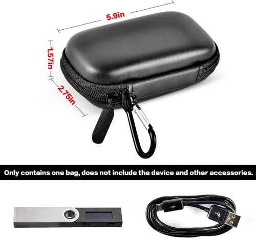 Vista 5 de Funda compatible con Ledger Nano X/S/S Plus para billetera de hardware de criptomonedas - BTC para Bitcoin, Ethereum, Ripple, Altcoins y tokens ERC.