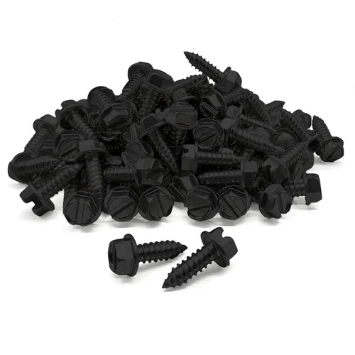 Vista 4 de BoltsandNuts.com Paquete de 4 tuercas para matrícula, tuercas de retención de nailon de 1/4 pulgadas para automóviles, camiones, SUV