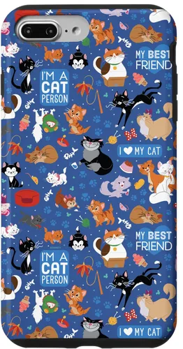 Vista 12 de Disney Carcasa para iPhone 17, diseño de gatos I Love My Cat