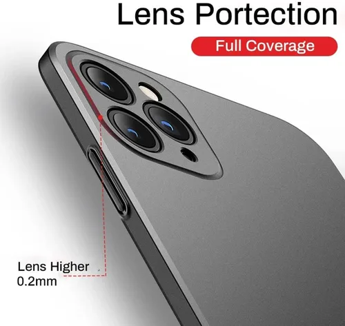 Vista 3 de Casechics Funda compatible con iPhone, funda de lujo mate de policarbonato duro de lujo, ajuste delgado, ultra delgada, ligera, protección de lente