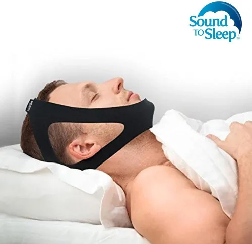 Vista 4 de SoundToSleep™ Correa de barbilla antironquidos, dispositivo de tapón de ronquidos, correa de mandíbula para evitar ronquidos para alivio natural e