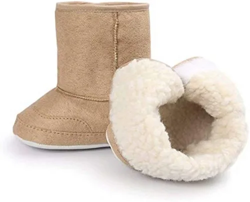 Vista 3 de LIVEBOX Prewalker Botas de invierno para bebés y niñas con suela antideslizante suave de alta calidad