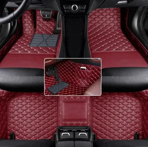 Vista 39 de Alfombrillas de cuero completas a medida para auto - Mejora el interior de tu vehículo con forros de piso específicos para vehículos - Perfectas