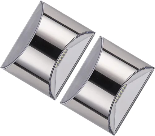 Housoutil Lámpara de pared de control de luz LED, luces solares montadas en la pared, linterna de pared al aire libre, luces solares exteriores,