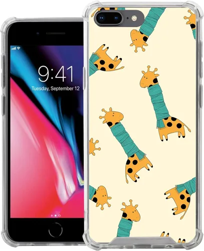 Vista 27 de CasesOnDeck - Funda compatible con Apple iPhone 8 Plus iPhone 7 Plus (5.5 pulgadas) iPhone 8 Plus, funda de poliuretano termoplástico flexible