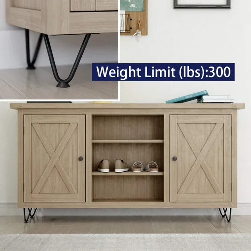 Vista 7 de SMARTSTANDARD Patas de muebles de horquilla de alta resistencia de 4 pulgadas, proyectos de bricolaje de metal para el hogar para soporte de TV