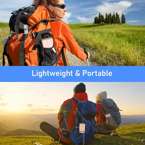 Vista 6 de Blukar 116 LED linterna de camping recargable, 7 modos de iluminación luz Gris Cálido