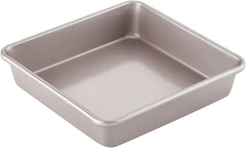 Vista 12 de CHEFMADE Square Cake Pan, 5-Inch Deep Dish with Removable Loose Bottom Non-Stick Square Bakeware for Oven Baking (Gold)
