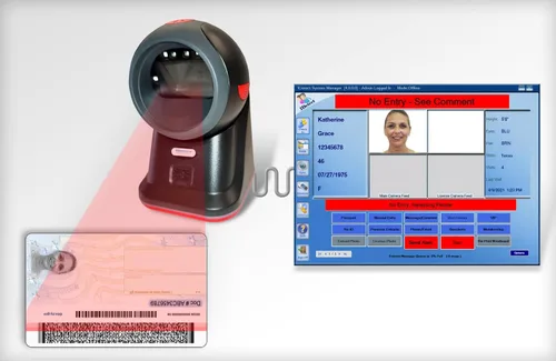 Vista 2 de IDetect Escáner de identificación - Verificación de edad para bares y clubes - Lector de licencias de conducir y escáner de tarjetas