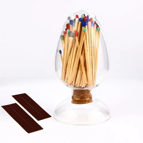 Vista 7 de 100 fósforos decorativos de arcoíris de 3 pulgadas, fósforos de seguridad de madera largos de lujo premium para velas con Match Striker