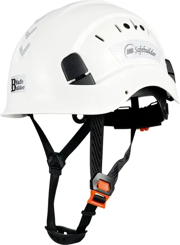 Vista 14 de Casco de Seguridad para Construcción ABS Casco Duro Sistema de Ventilación Ajustable Cascos Duros Protección de Cabeza para Trabajo Industrial