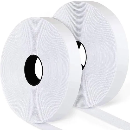 Vista 11 de 10 pies x 4.4 pulgadas de tiras autoadhesivas, cinta adhesiva de montaje de respaldo resistente de nylon, cintas de montaje de tela para costura