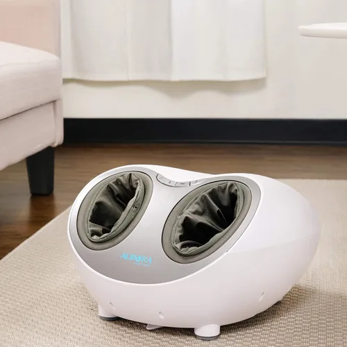 Vista 2 de Aurora Health & Beauty Masajeador de pies de compresión de aire Shiatsu con terapia de calor