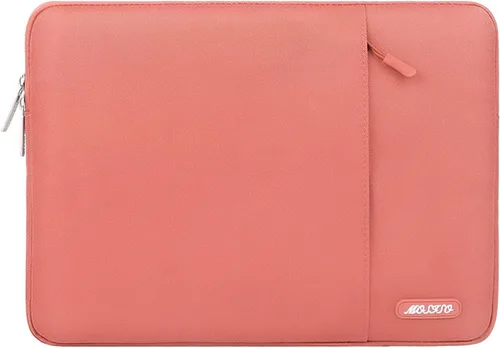 Vista 123 de MOSISO Funda vertical de poliéster con bolsillo para laptop de 13 pulgadas, para computadora MacBook Air M4, M3, M2 y M1 de 2025 a 2018 y Pro M2