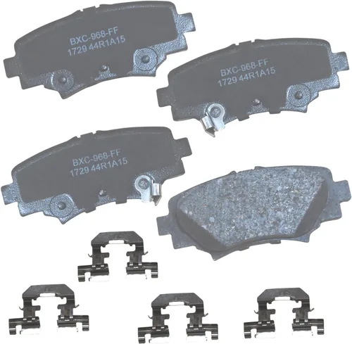Vista 280 de Pastillas de freno traseras cerámicas Bendix Premium SBC1337 para Cadillac CTS 2014-2008, SRX 2016-2010, Chevrolet Camaro 2015-2010, Saab 9-4X 2011