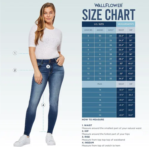 Vista 5 de Wallflower Junior de Luscious Curvy Boot Cut Jean, Kim
