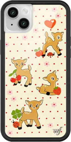 Vista 66 de Fundas Wildflower - Compatibles con Apple iPhone 13/14 Protector de goma negro, Certificado de prueba de caída de 4 pies, propiedad de mujeres