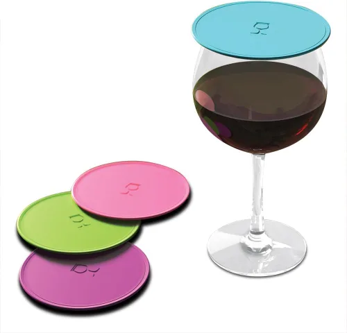 Vista 9 de Drink Tops Tap & Seal - Cubierta para vasos de bebida al aire libre, succiona suavemente a los vasos para mantener las partículas fuera y reducir
