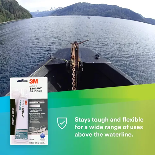 Vista 2 de Sellador de silicón blanco 3M, tipo marítimo, 3004.7762