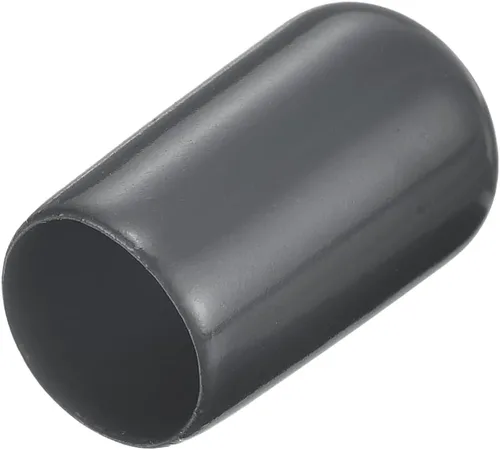 Vista 51 de uxcell 200 tapas de goma de 0.051 in (1/16") de vinilo redondo de vinilo para pernos de tubo, protectores de rosca de tornillo, color negro