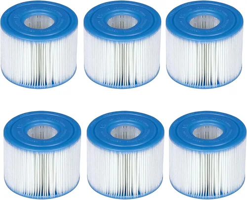 Intex 29011E - Cartuchos de repuesto para filtro de bañera de hidromasaje tipo S1 (6 filtros), color azul y blanco