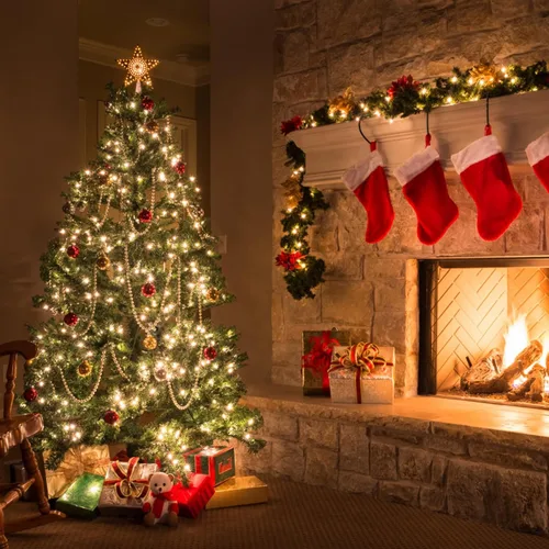 Vista 4 de Brightown Paquete de 50 bombillas LED C9 de Navidad, bombillas LED C9 inastillables de plástico transparente, repuesto para luces de cadena