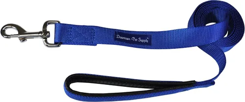 Vista 5 de Correa para perro fuerte y durable (azul, rojo, negro, morado, rosa, 6 ft, 4 ft, 2 ft), por Downtown Pet Supply, Negro